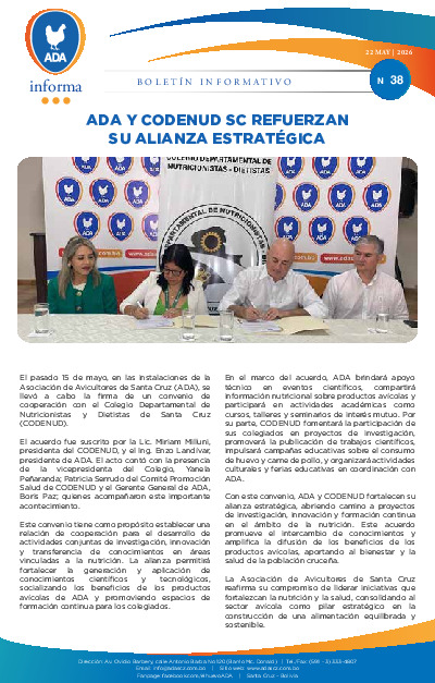 Boletín ADA Informa 038